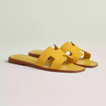 Hermès Sandales Oran - Jaune bouton d'or