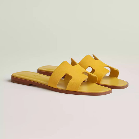 Hermès Sandales Oran - Jaune bouton d'or