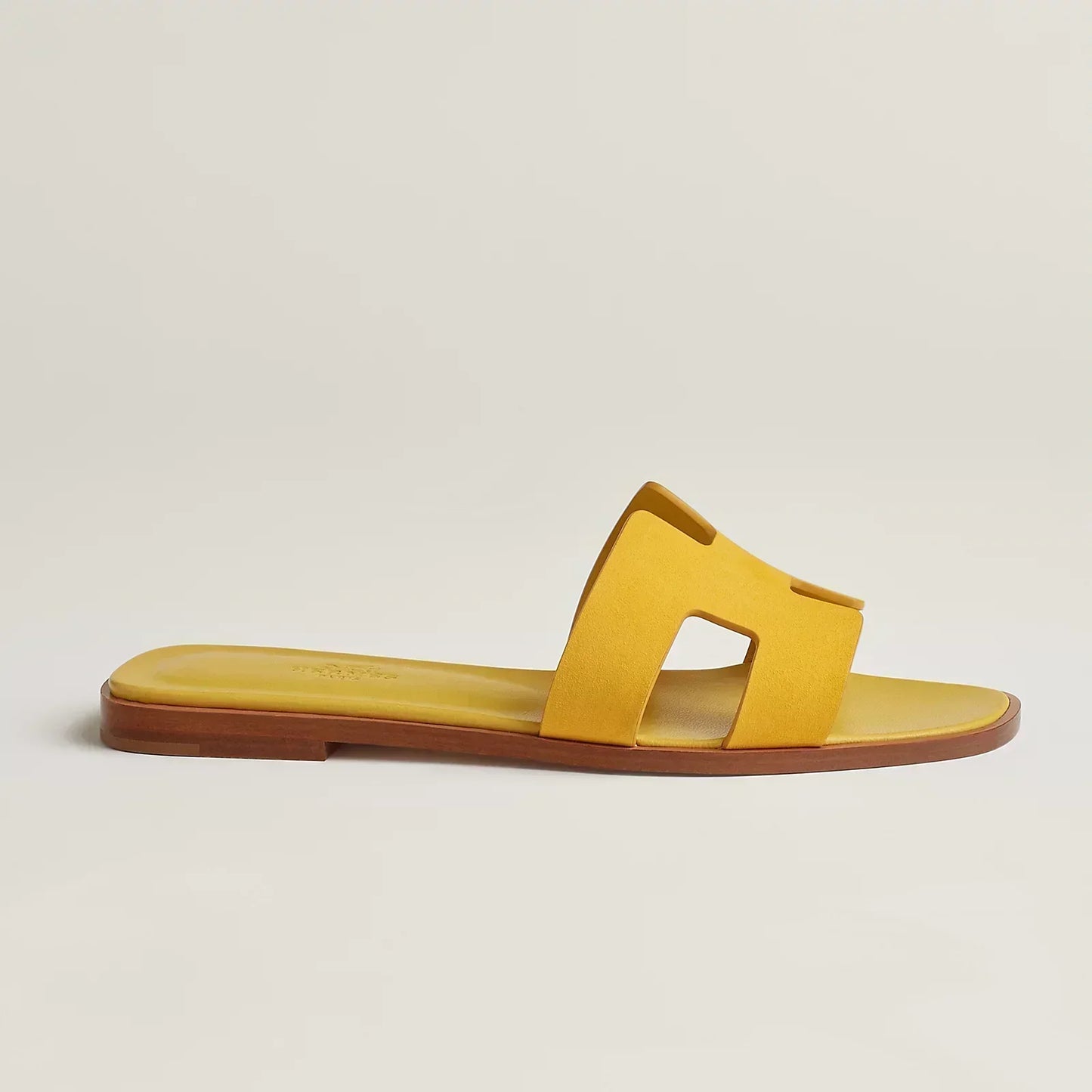 Hermès Sandales Oran - Jaune bouton d'or