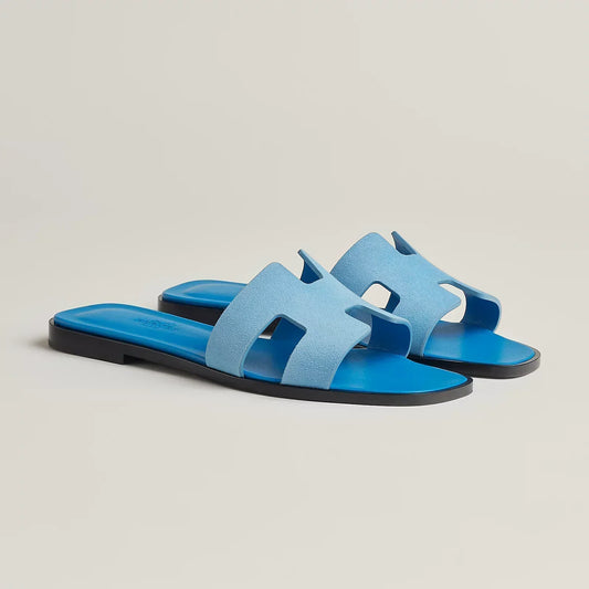 Hermès Sandales Oran - Blue Cameo