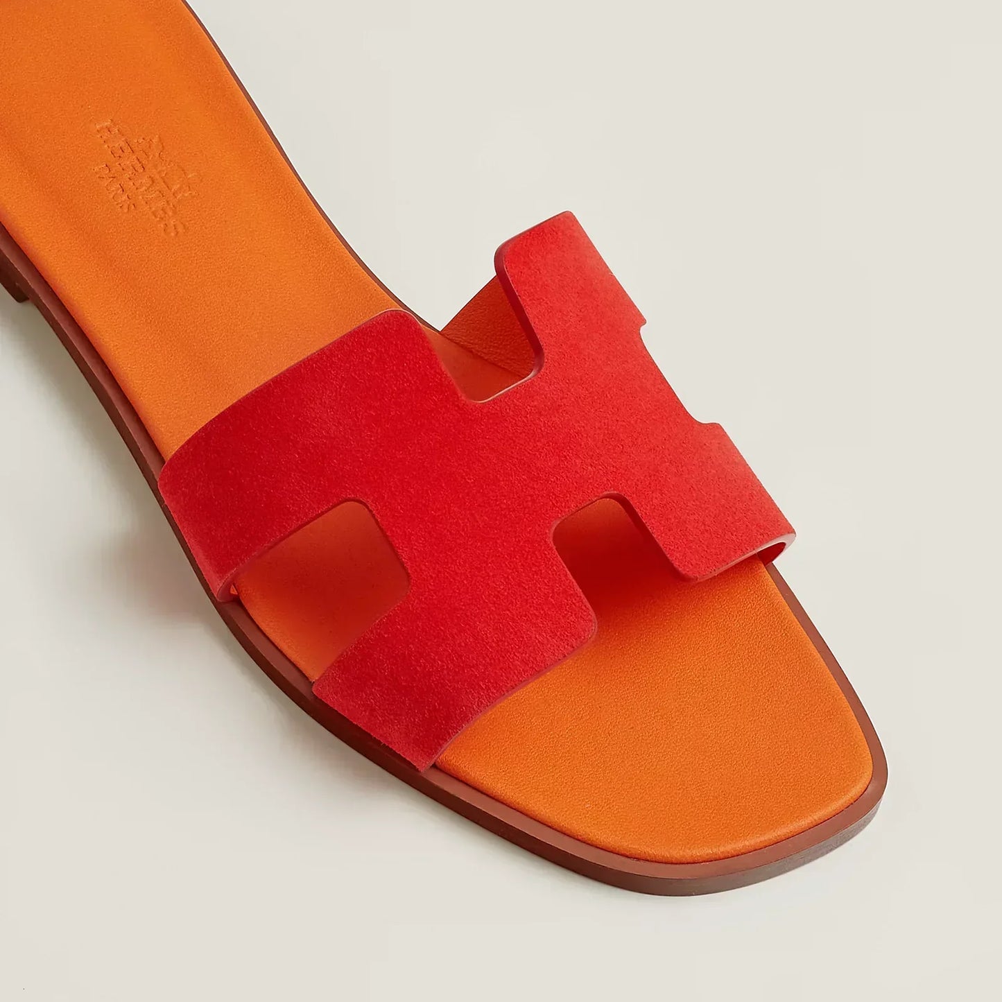 Hermès Sandales Oran - Écarlate