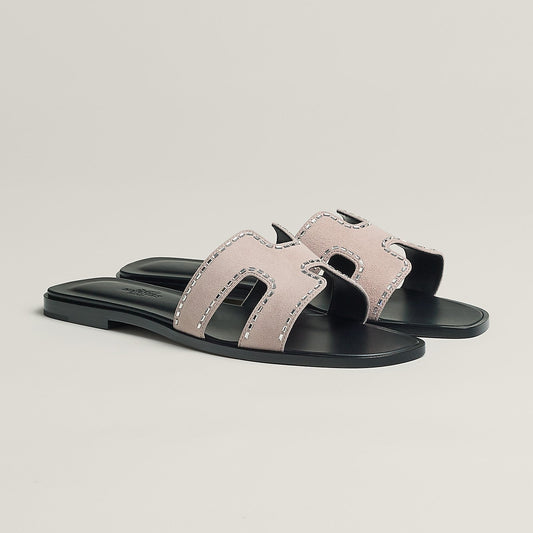 Hermès Sandales Oran - Porcelaine rose
