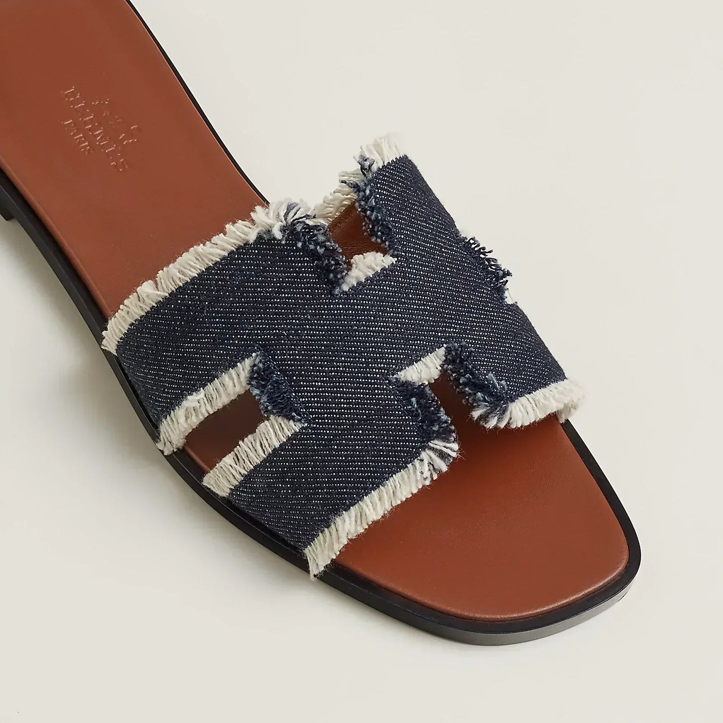 Hermès Sandales Oran - Bleu brut