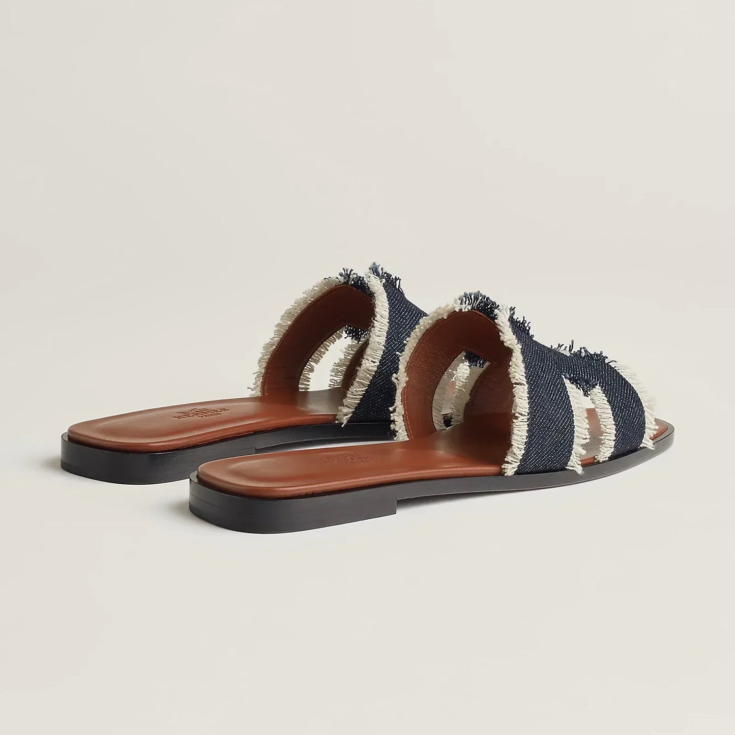 Hermès Sandales Oran - Bleu brut