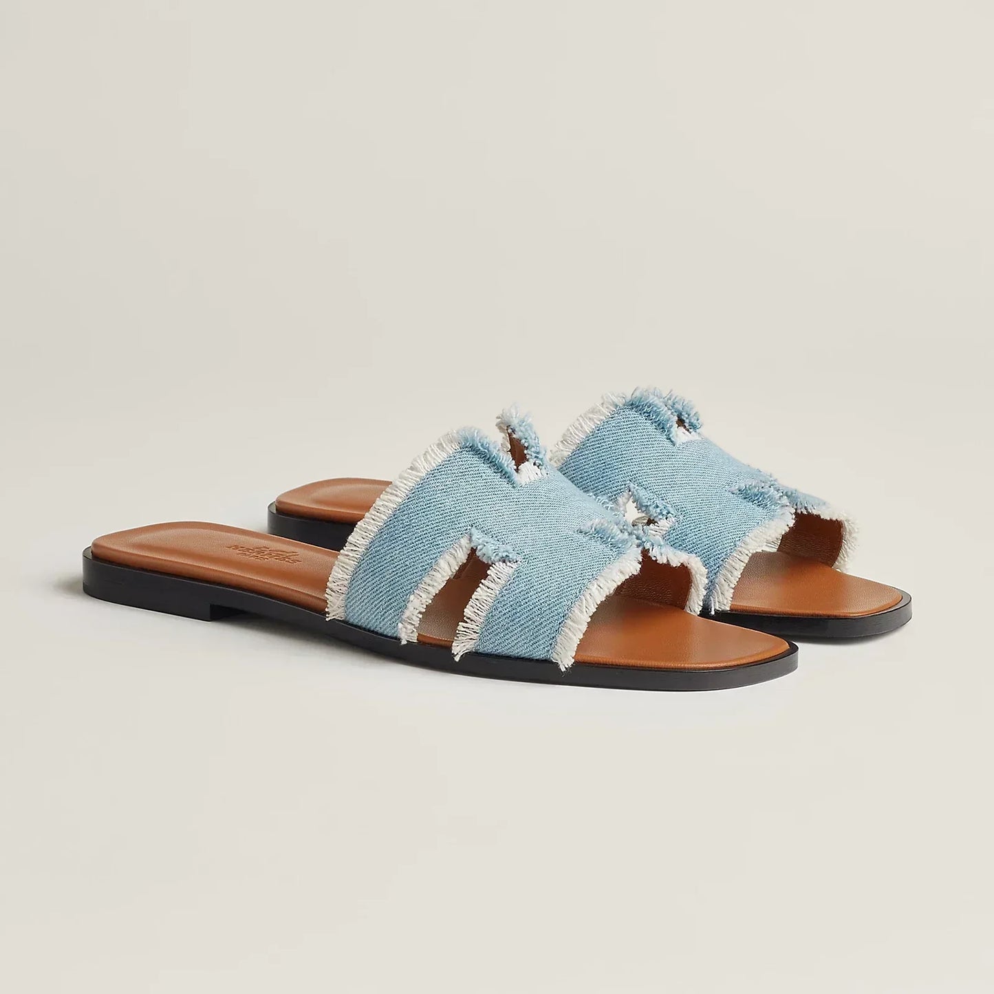 Hermès Sandales Oran - Bleu clair