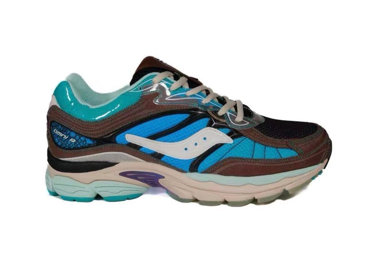 Saucony Progrid Omni 9 Bleu & Marron