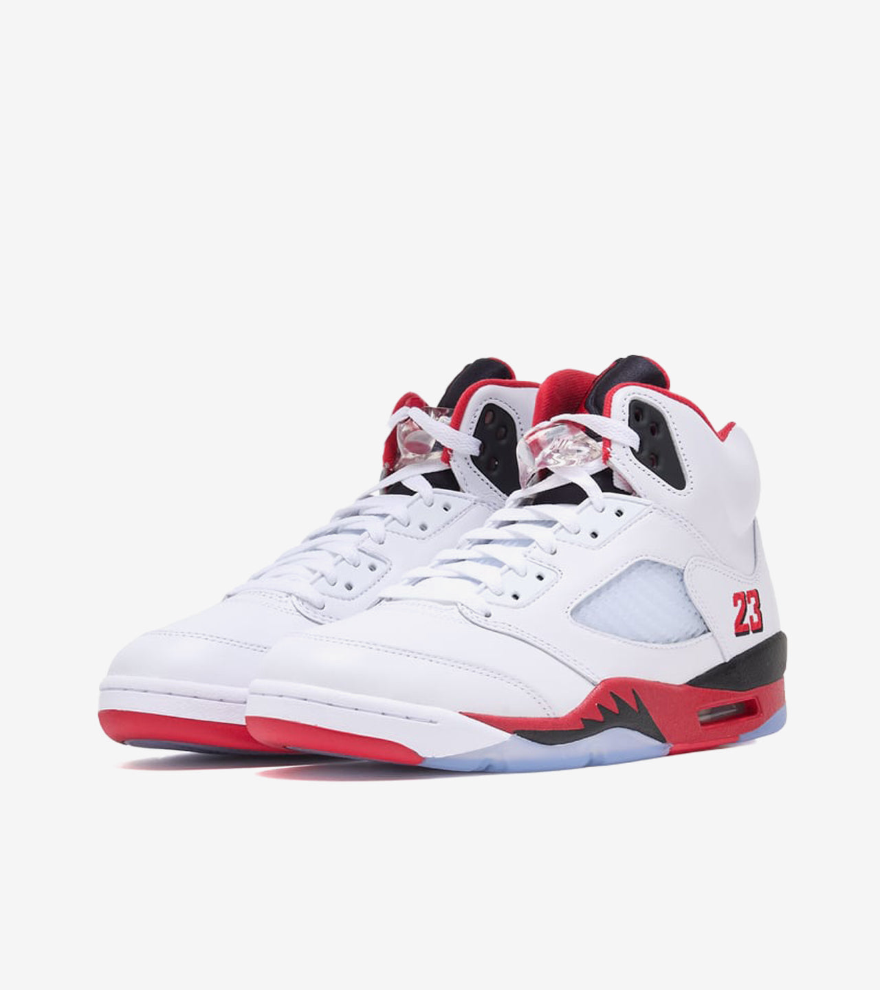 Jordan 5 Retro Fire Red Black Tongue
