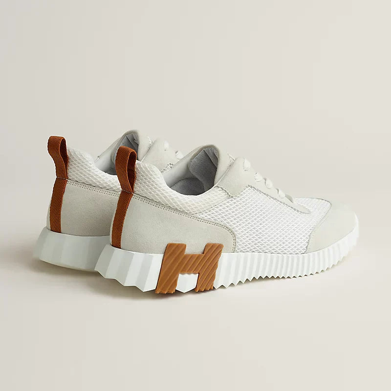 Hermès Bouncing blanc/maron/noir